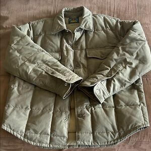 Eddie Bauer Men's Khaki Puffer Jacket